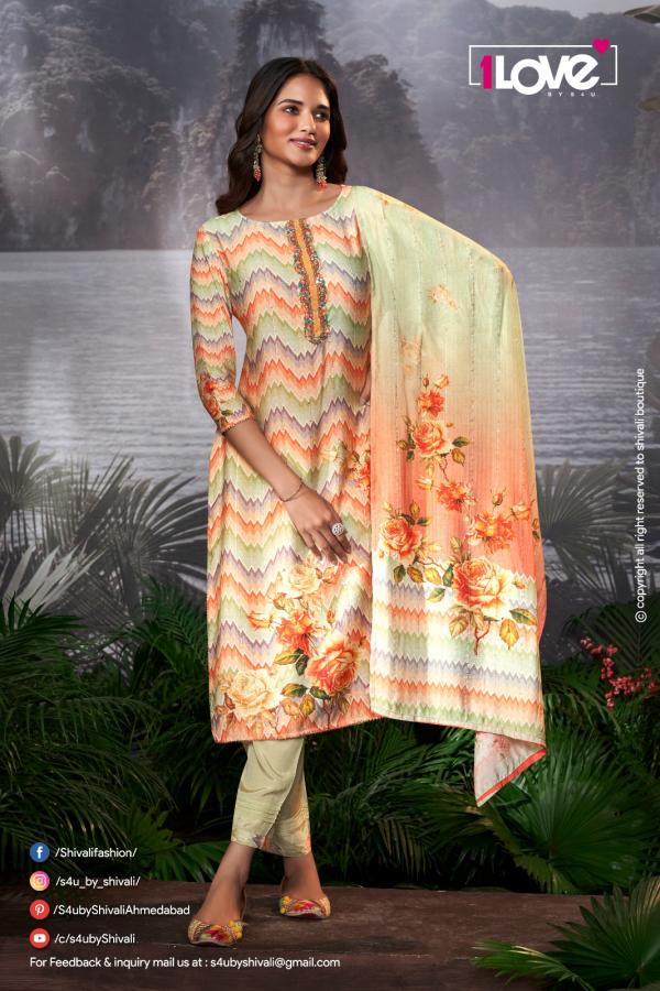 1Love Sunshine Vol 3 Designer Kurti With Bottom Dupatta Collecttion